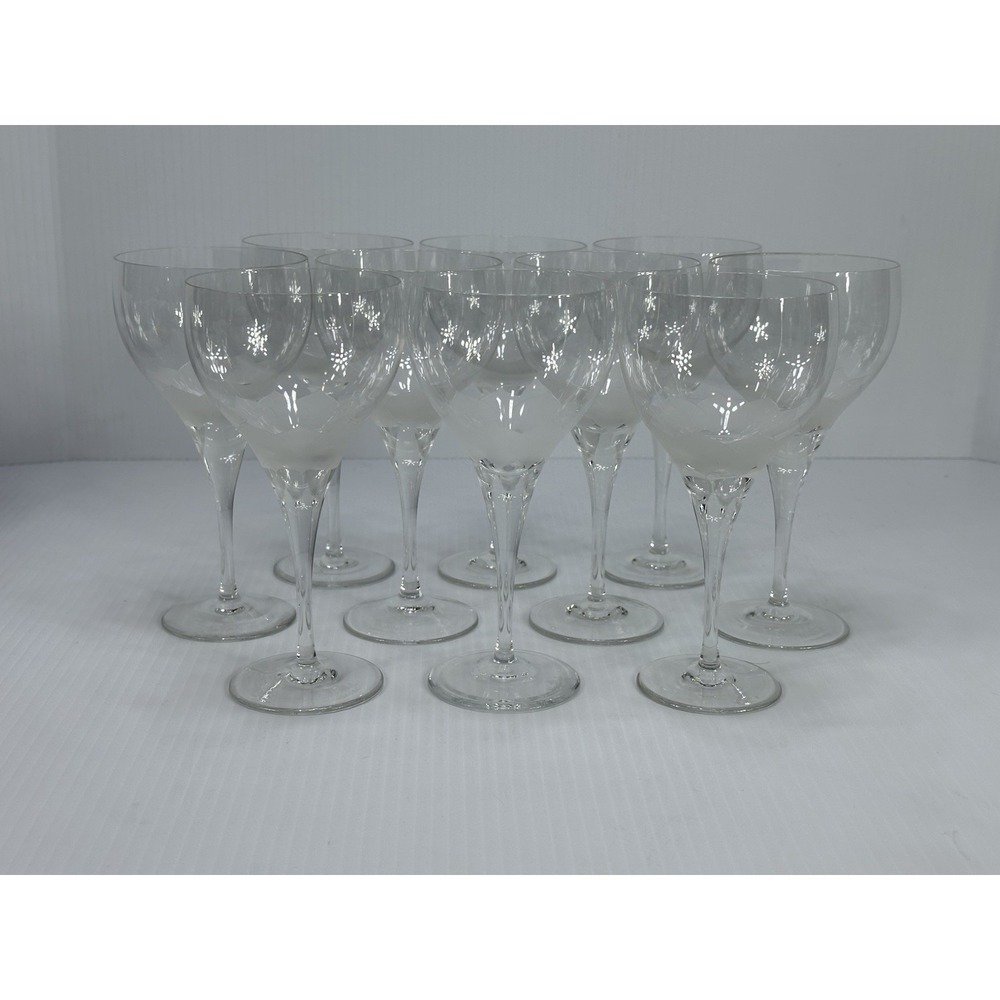 Rosenthal Studio Line Crystal Lotus Blossom Wine Glasses Glass 6 5/8" Set Of 10‎